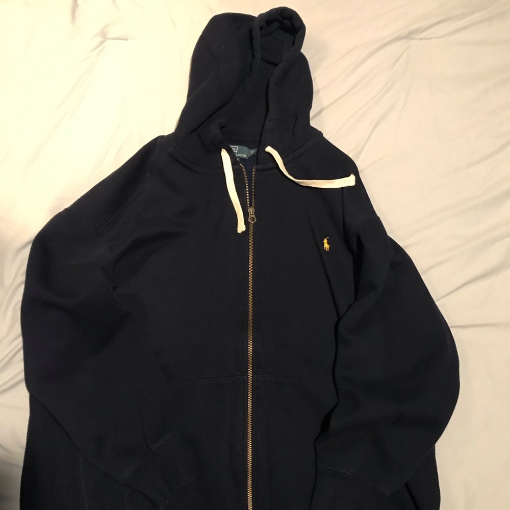 Polo by Ralph Lauren blue zip hoodie